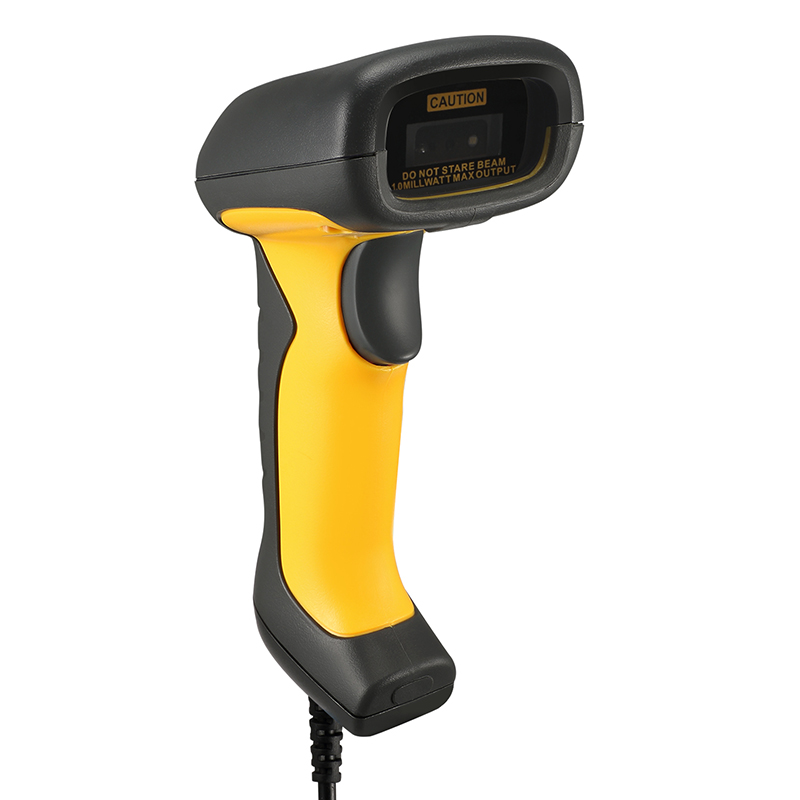 Adesso NUSCAN 5200TU Industrial, Healthcare, Logistics Handheld Barcode Scanner,Yellow.